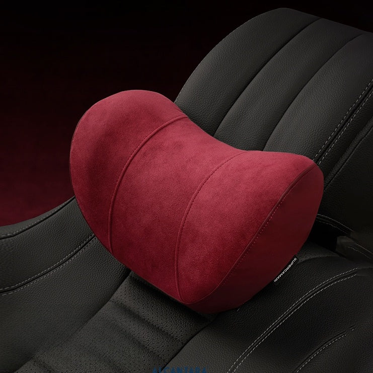 Alcantara Memory Foam Headrest Pillow