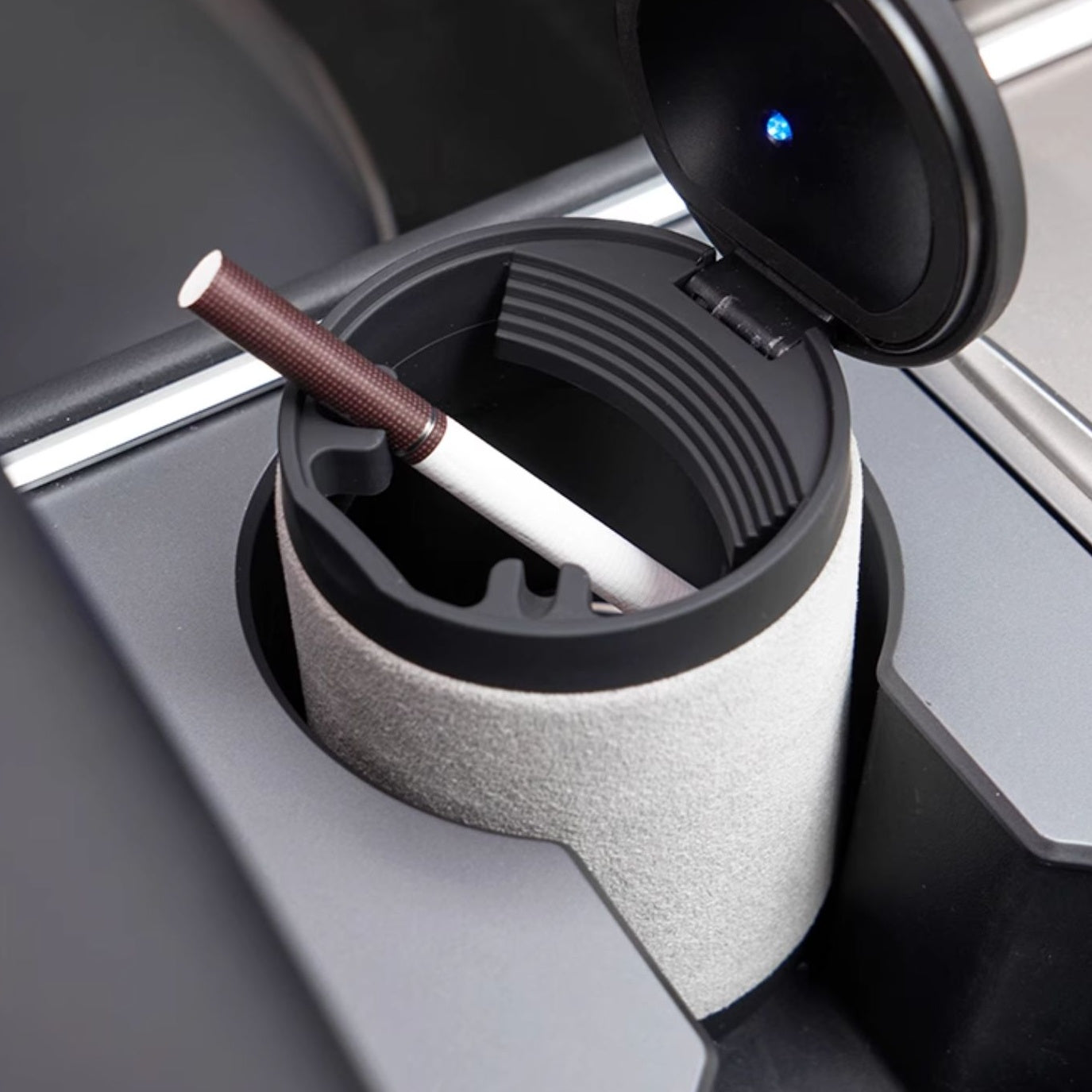 Cenicero de coche ignífugo de Alcantara