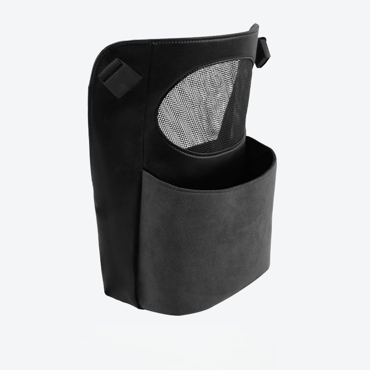 Divisor de asiento de coche y caja de almacenamiento Alcantara: barrera antimascotas