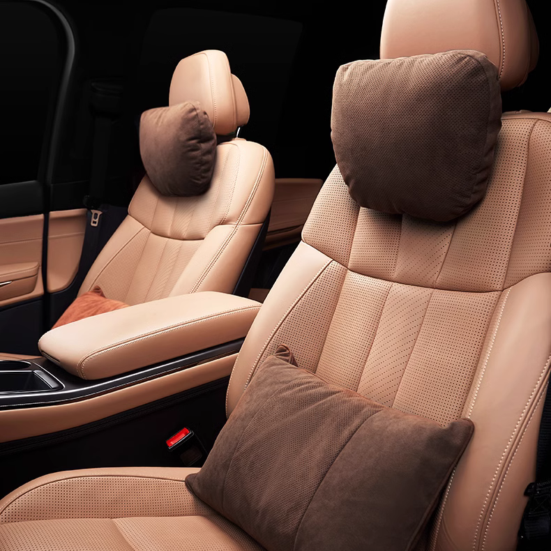 100% Alcantara Maybach Car Neck Pillow for Headrest