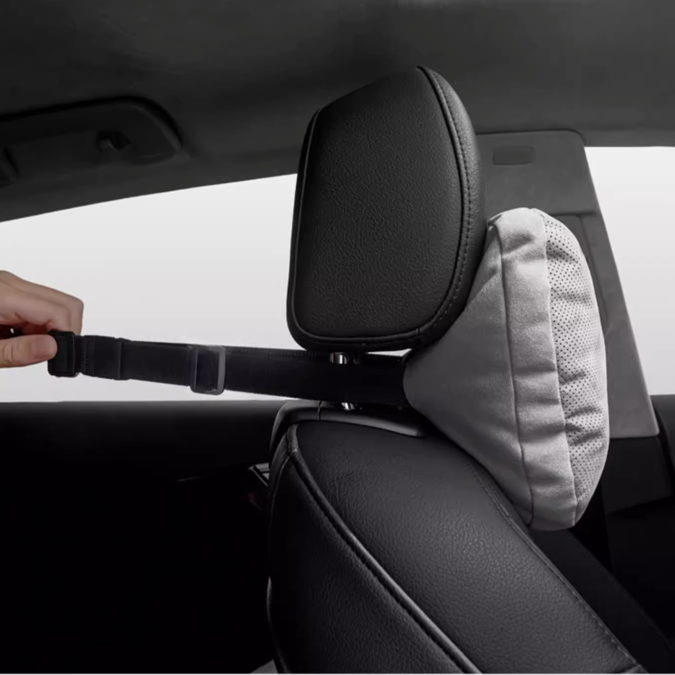 100% Alcantara Maybach Car Neck Pillow for Headrest