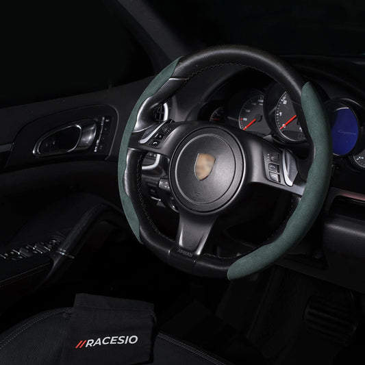 Alcantara streering wheel cover | Racesio