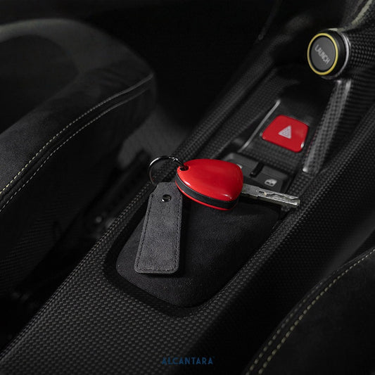 Alcantara Keychain – Premium Car Key Holder with European Automotive Design - Racesio - alternate view