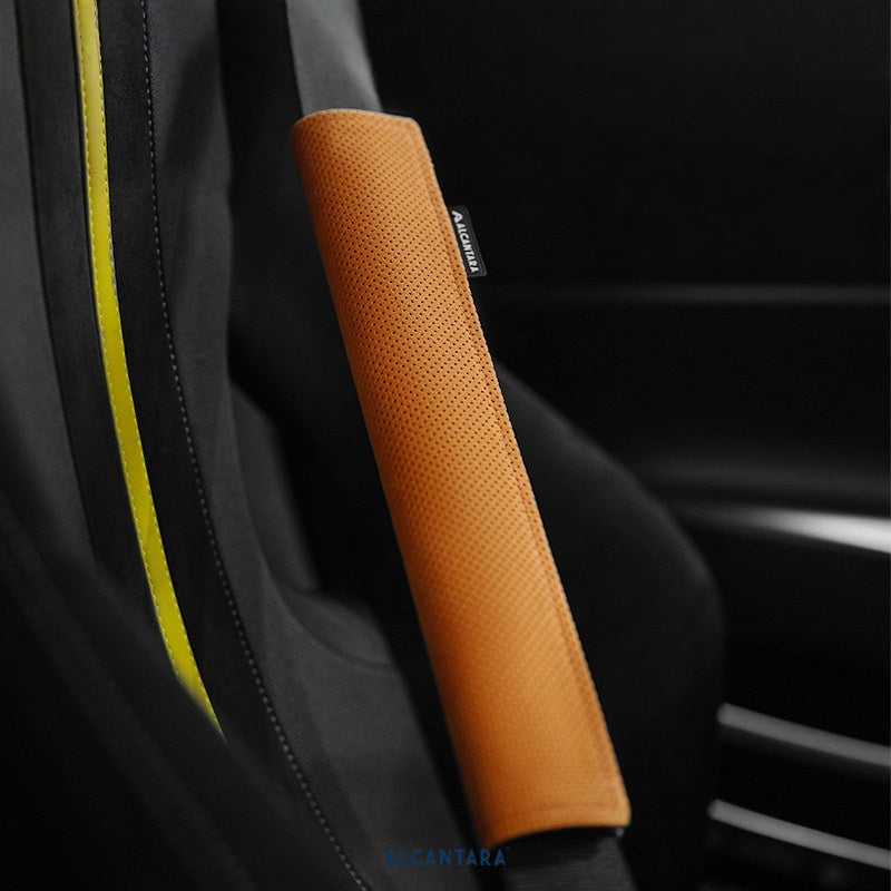 Alcantara Seat Belt Cover – Premium Comfort Shoulder Pad with European Automotive Design - Racesio