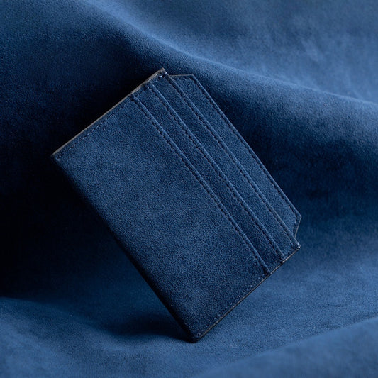 Alcantara Card Holder – Slim Minimalist Card Wallet with European Automotive Design