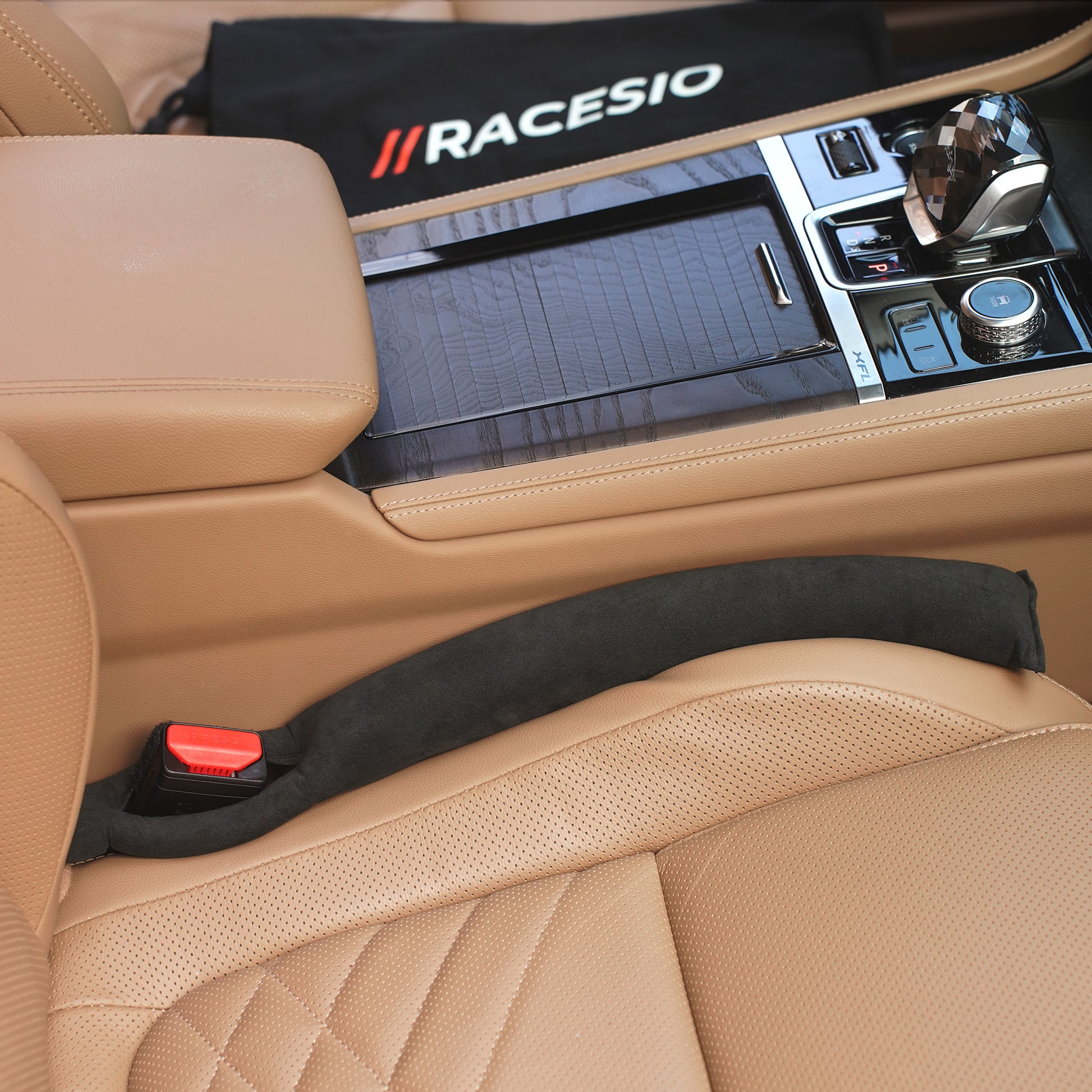 Alcantara Car Seat Gap Filler - Drop Stop 2 | Racesio
