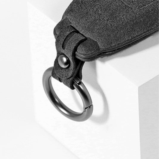 Alcantara Key Fob Cover for BMW 7 Series X7 and More Dark Grey 2 | Racesio.com