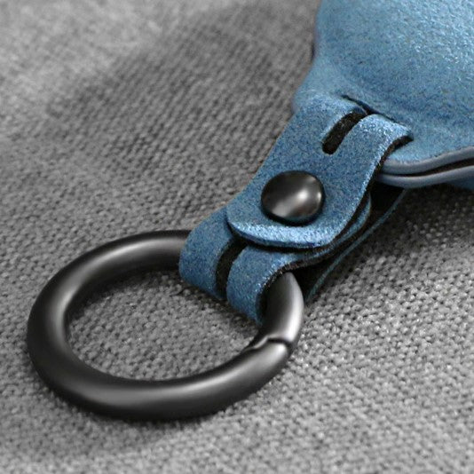 Alcantara Key Fob Cover for Maserati Sky Blue 3 | Racesio