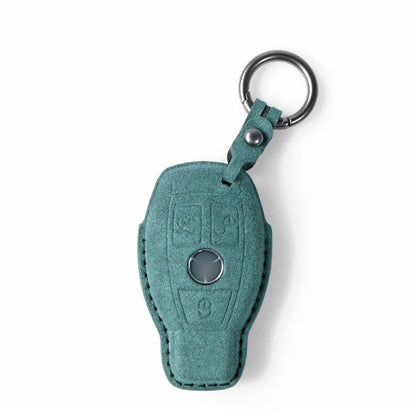 Alcantara Key Fob Cover for Mercedes-Benz AMG and More Dark Green | Racesio.com