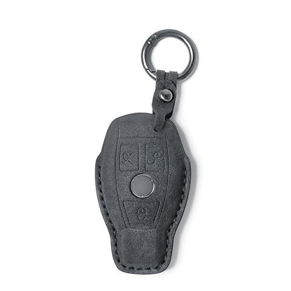 Alcantara Key Fob Cover for Mercedes-Benz AMG and More Dark Grey | Racesio.com