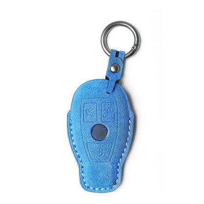 Alcantara Key Fob Cover for Mercedes-Benz AMG and More Sky Blue | Racesio.com