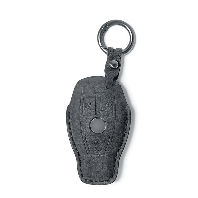 Alcantara Key Fob Cover for Mercedes-Benz GLC & GLK and More Dark Grey | Racesio.com