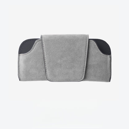 Alcantara Car Sun Visor Glasses Holder – Premium Sunglasses & Eyeglasses Organizer for Vehicles