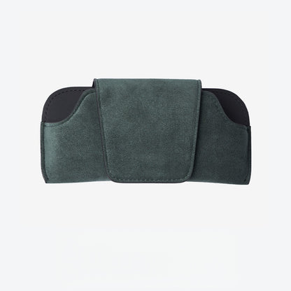 Alcantara Car Sun Visor Glasses Holder – Premium Sunglasses & Eyeglasses Organizer for Vehicles