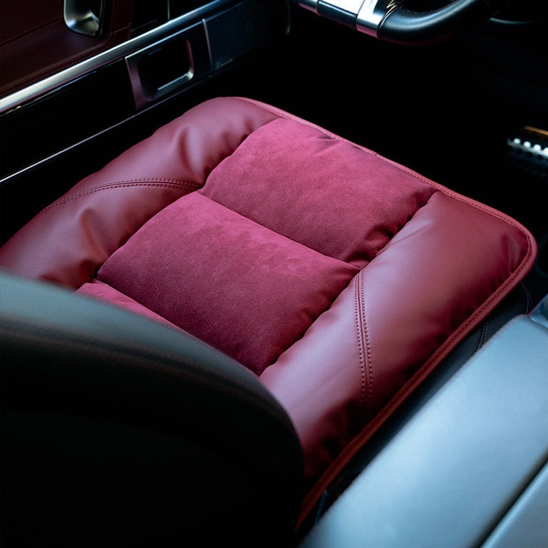 Alcantara Car Seat Cushion – Thick Warm Anti-Slip Winter Seat Pad