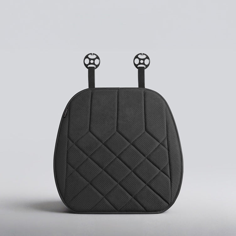 Alcantara Car Seat Cushion – Quilted Perforated Breathable Seat Pad