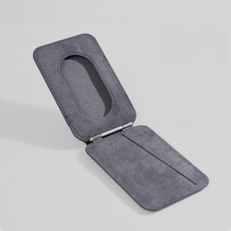 Alcantara MagSafe Card Holder for iPhone – Magnetic Wallet & Phone Stand
