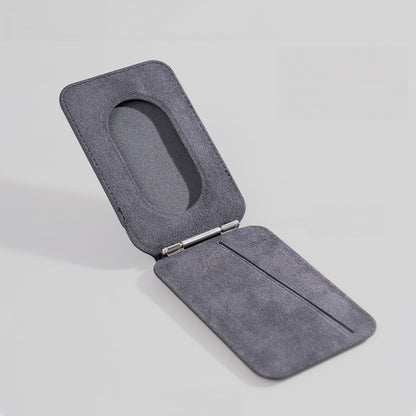 Alcantara MagSafe Card Holder for iPhone – Magnetic Wallet & Phone Stand