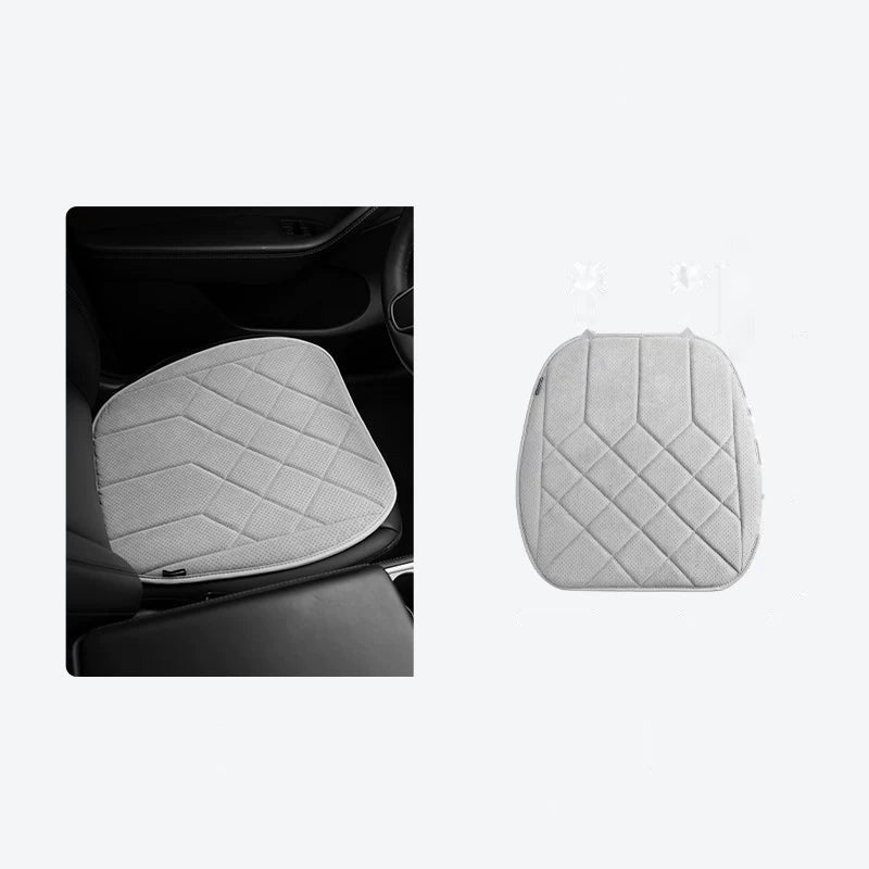 Alcantara Car Seat Cushion – Quilted Perforated Breathable Seat Pad 9