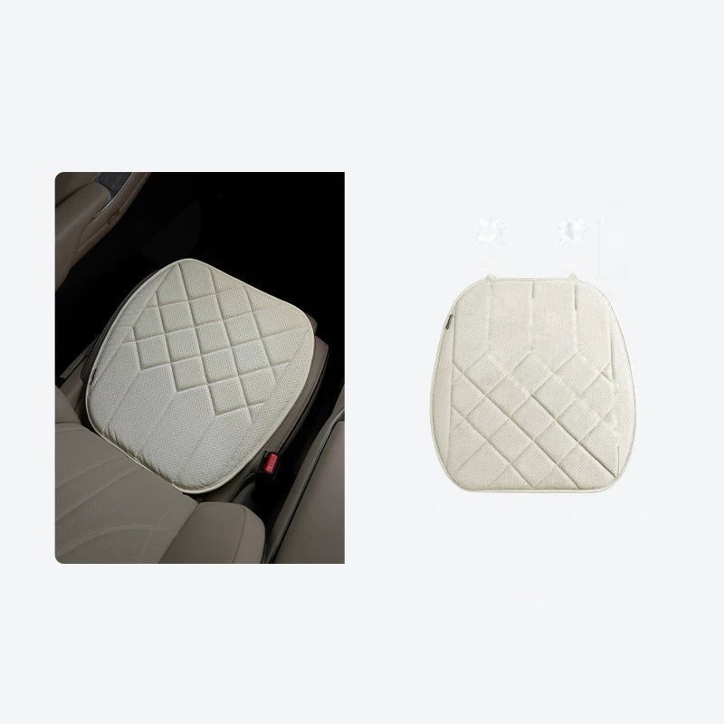 Alcantara Car Seat Cushion – Quilted Perforated Breathable Seat Pad 10