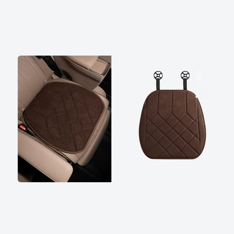 Alcantara Car Seat Cushion – Quilted Perforated Breathable Seat Pad 11