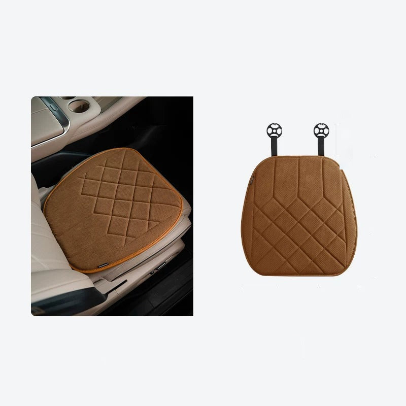 Alcantara Car Seat Cushion – Quilted Perforated Breathable Seat Pad 12