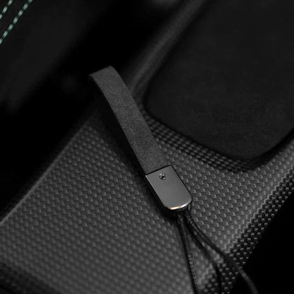 Alcantara Car Keychain – Key Holder Charm for Mercedes BMW Audi Porsche 2