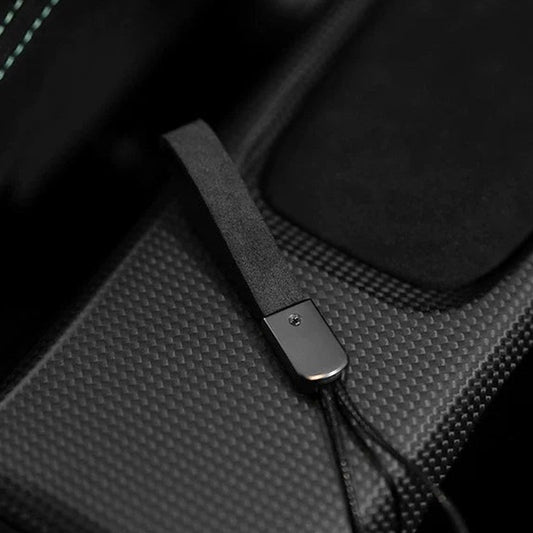 Alcantara Car Keychain – Key Holder Charm for Mercedes BMW Audi Porsche 2