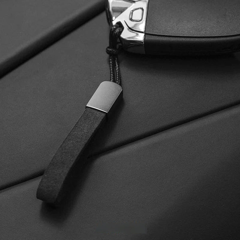 Alcantara Car Keychain – Key Holder Charm for Mercedes BMW Audi Porsche 3