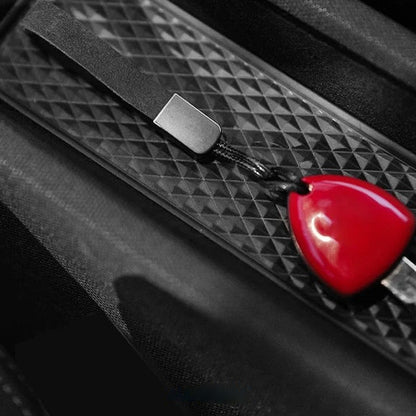 Alcantara Car Keychain – Key Holder Charm for Mercedes BMW Audi Porsche 5