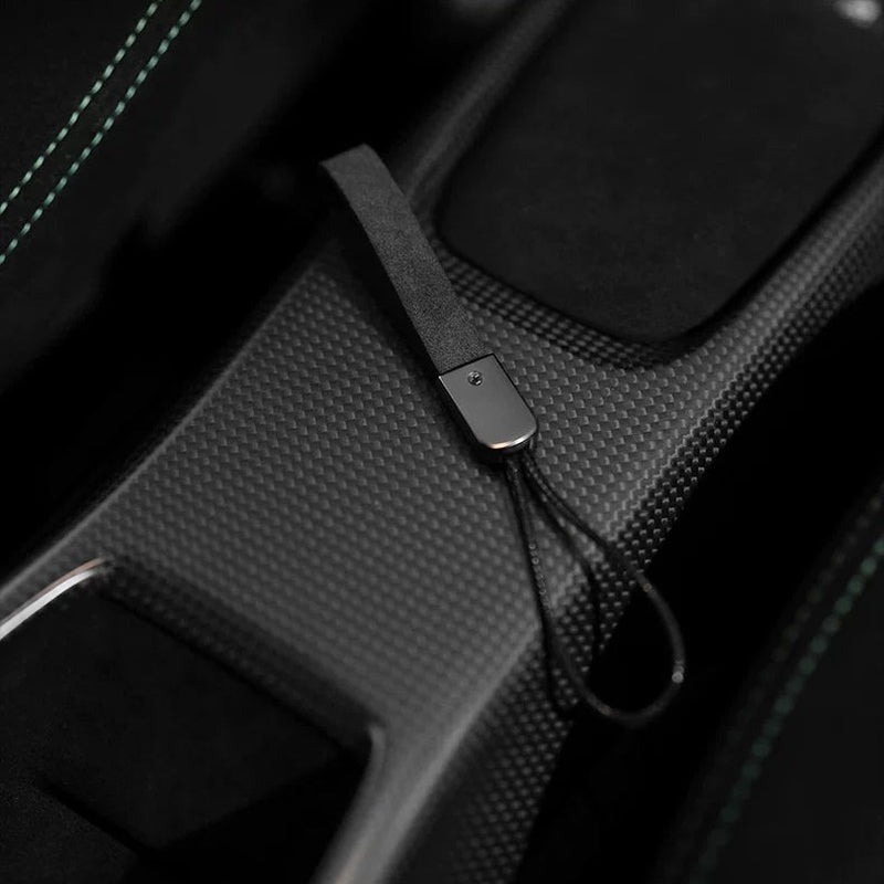 Alcantara Car Keychain – Key Holder Charm for Mercedes BMW Audi Porsche 6