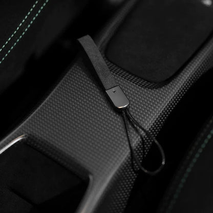 Alcantara Car Keychain – Key Holder Charm for Mercedes BMW Audi Porsche 6